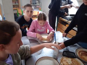 Vaření palačinek v 6. třídě